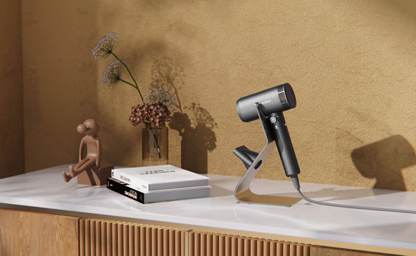 Desktop Placement of High-Speed Hair Dryers